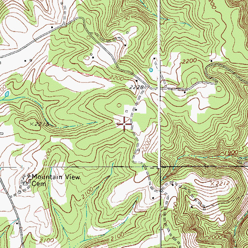 Topographic Map of Fairview School (historical), WV