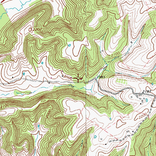 Topographic Map of Glendale School (historical), WV