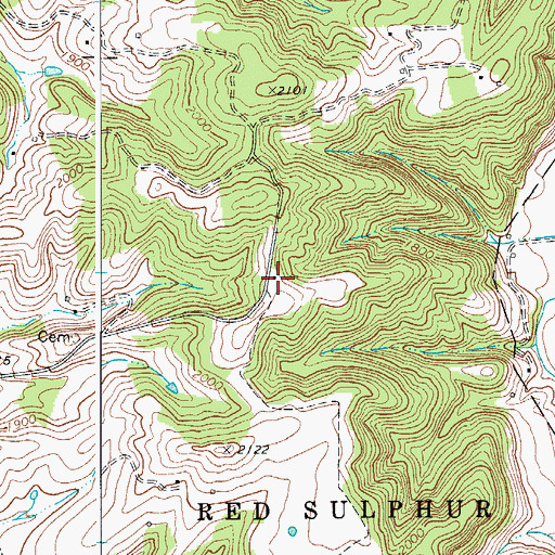 Topographic Map of Mount Abraham School (historical), WV