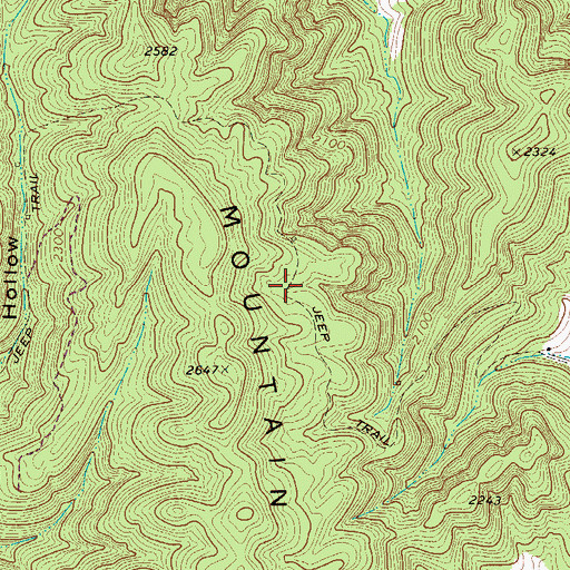 Topographic Map of Mount Hope School (historical), WV