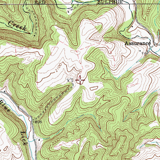 Topographic Map of Oak Hill School (historical), WV