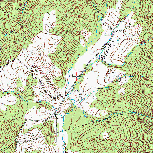 Topographic Map of Pleasant Valley School (historical), WV