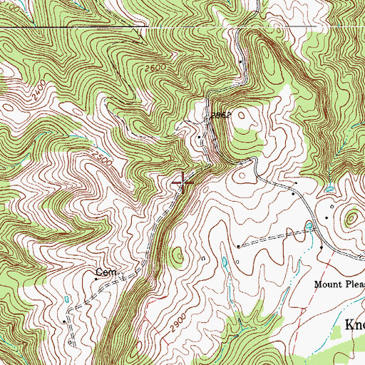 Topographic Map of Reynolds School (historical), WV