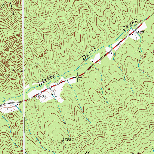 Topographic Map of Roxalia School (historical), WV