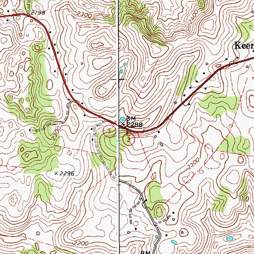 Topographic Map of Schley School (historical), WV