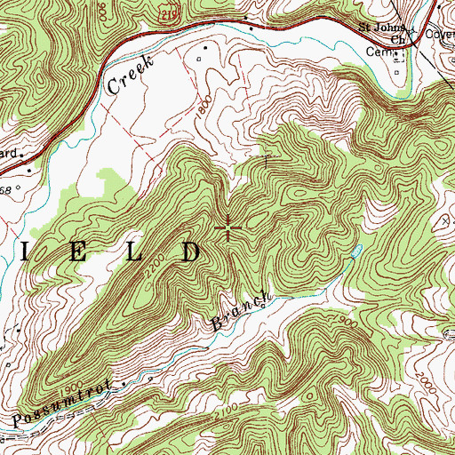 Topographic Map of Smith School (historical), WV