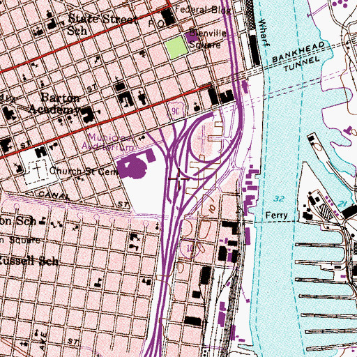 Topographic Map of Interchange 26, AL