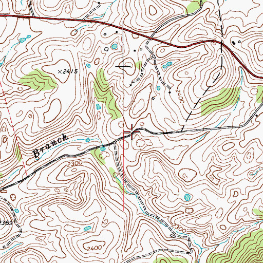 Topographic Map of Woodland School (historical), WV
