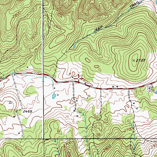Topographic Map of Zenith School (historical), WV