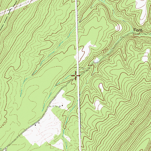 Topographic Map of Braddock School (historical), WV