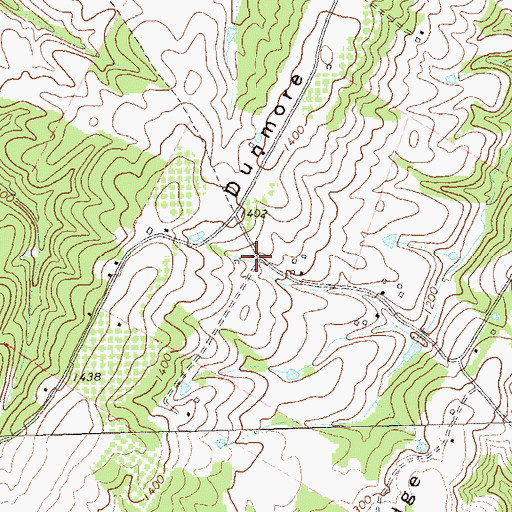 Topographic Map of Central School (historical), WV