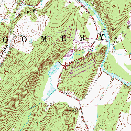 Topographic Map of Cold Stream School (historical), WV