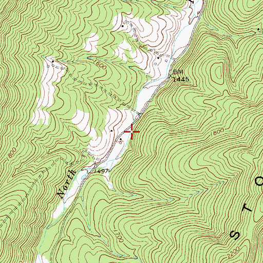 Topographic Map of Davey School (historical), WV