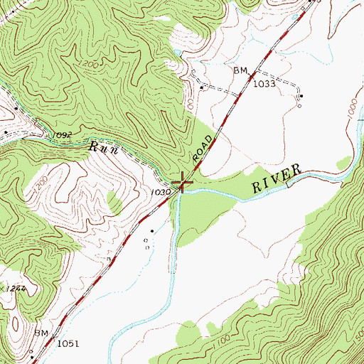 Topographic Map of Deep Run School (historical), WV