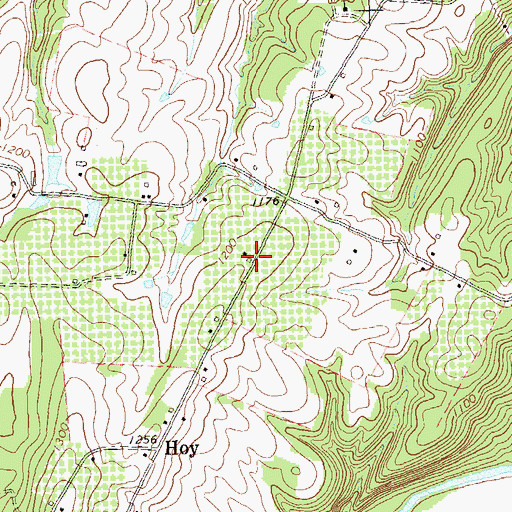 Topographic Map of Hoy School (historical), WV