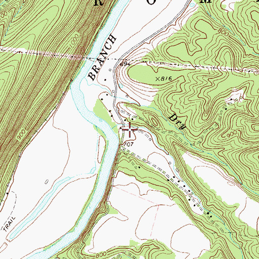 Topographic Map of Pancake School (historical), WV
