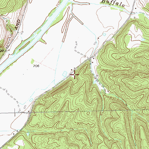 Topographic Map of Rosedale School (historical), WV