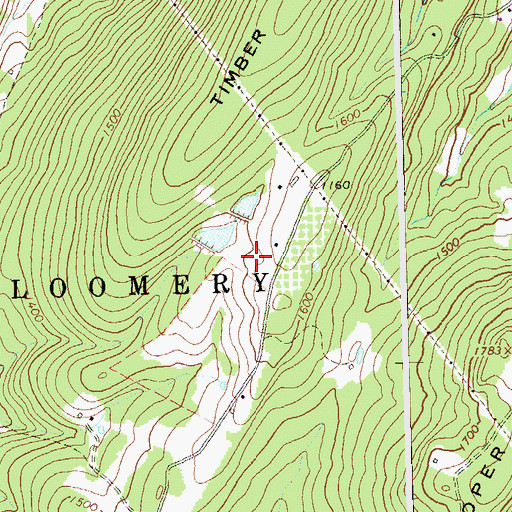 Topographic Map of Timber Mountain School (historical), WV