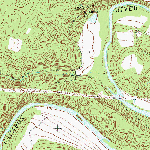 Topographic Map of Victory School (historical), WV