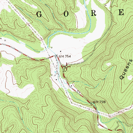 Topographic Map of Vinita School (historical), WV