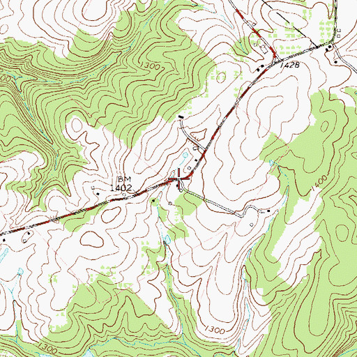 Topographic Map of Willow Tree School (historical), WV