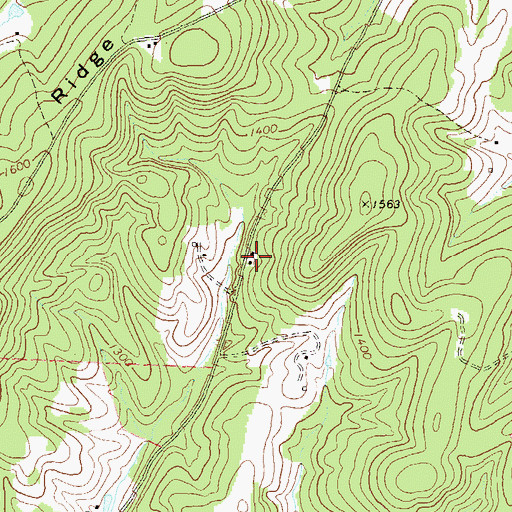 Topographic Map of Woodlawn School (historical), WV