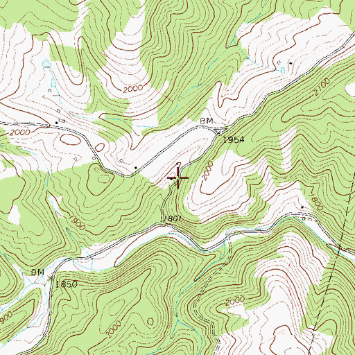 Topographic Map of Doman (historical), WV