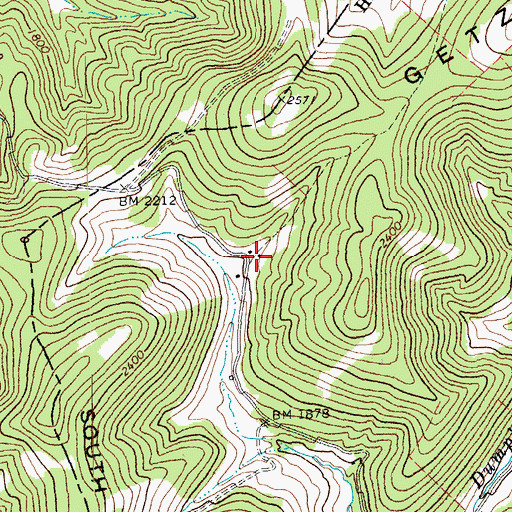 Topographic Map of Ketterman School (historical), WV