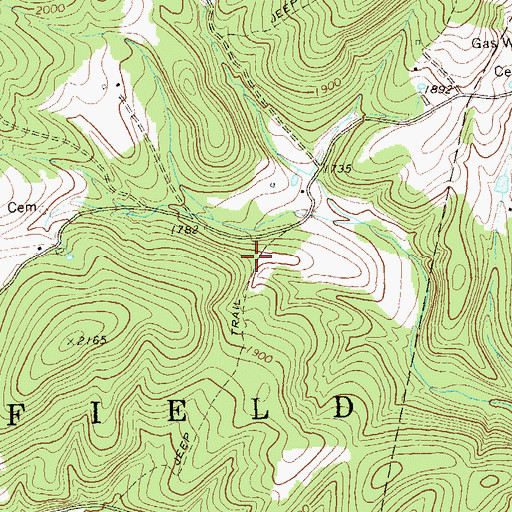 Topographic Map of Markwood School (historical), WV