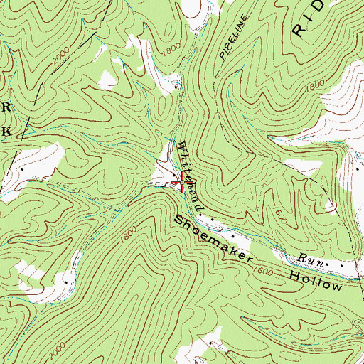 Topographic Map of Shoemaker School (historical), WV