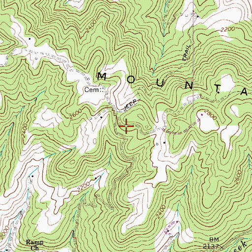 Topographic Map of Bachelors Hall School (historical), WV