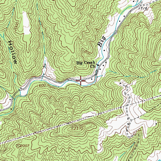 Topographic Map of Ballengee School (historical), WV