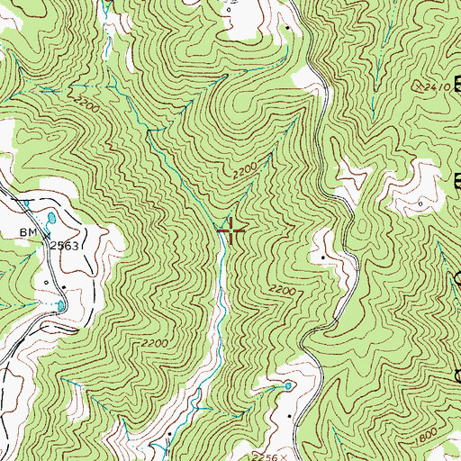Topographic Map of Beech Grove School (historical), WV