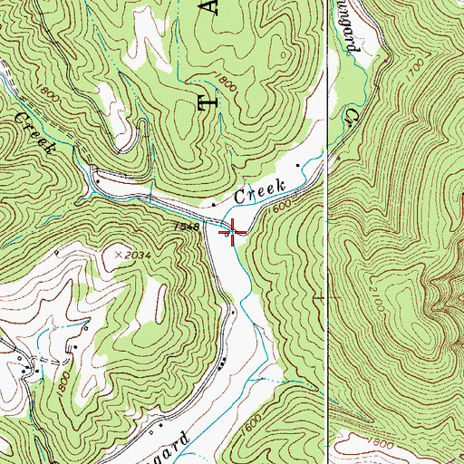 Topographic Map of Boone School (historical), WV