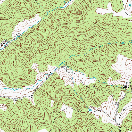 Topographic Map of Cox School (historical), WV