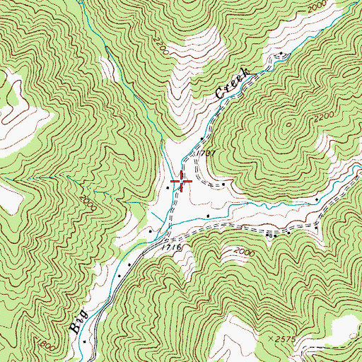 Topographic Map of Crawford School (historical), WV