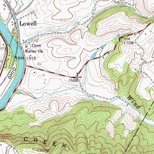 Topographic Map of Egypt (historical), WV