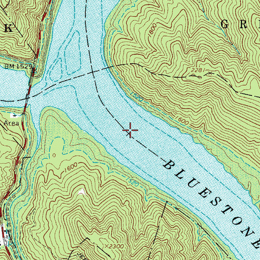 Topographic Map of Haines Ferry (historical), WV