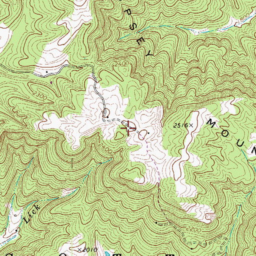 Topographic Map of Kirby School (historical), WV