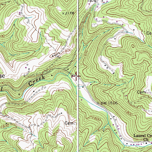 Topographic Map of Paynes School (historical), WV