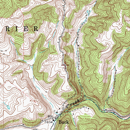 Topographic Map of Turner School (historical), WV
