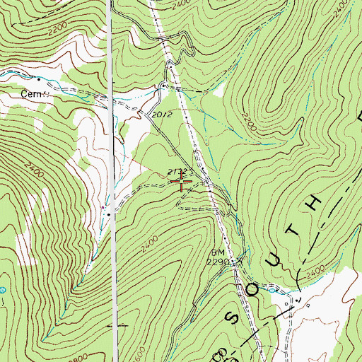 Topographic Map of Deep Spring School (historical), WV