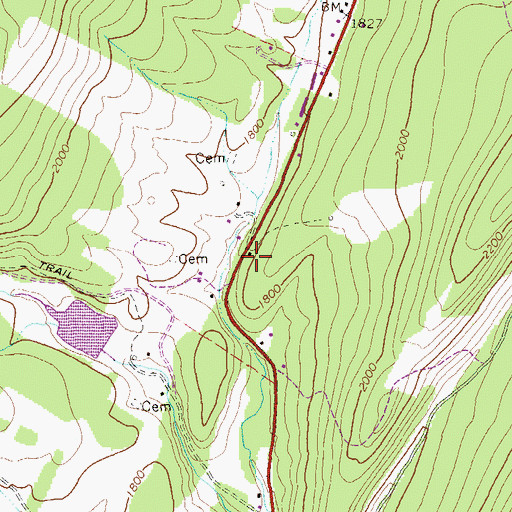 Topographic Map of Excelsior School (historical), WV