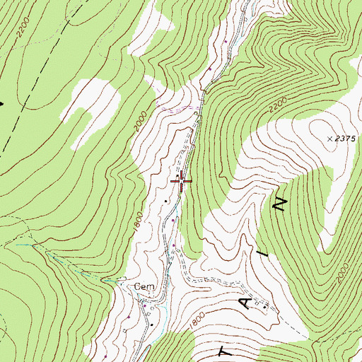 Topographic Map of Mountain Top School (historical), WV