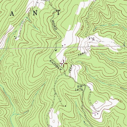 Topographic Map of Poplar School (historical), WV