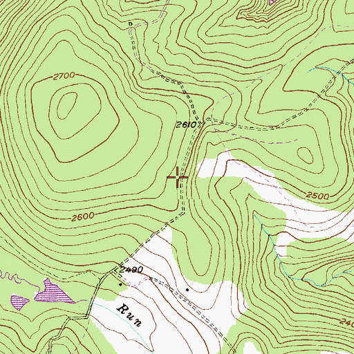 Topographic Map of Empire School (historical), WV