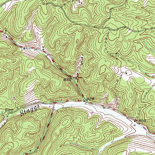 Topographic Map of Eureka School (historical), WV