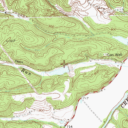 Topographic Map of Paige School (historical), WV