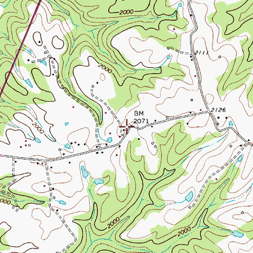 Topographic Map of Bell School (historical), WV