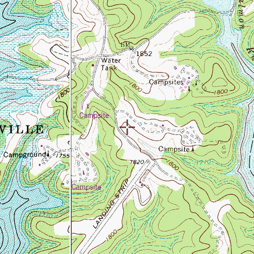 Topographic Map of Belmont School (historical), WV